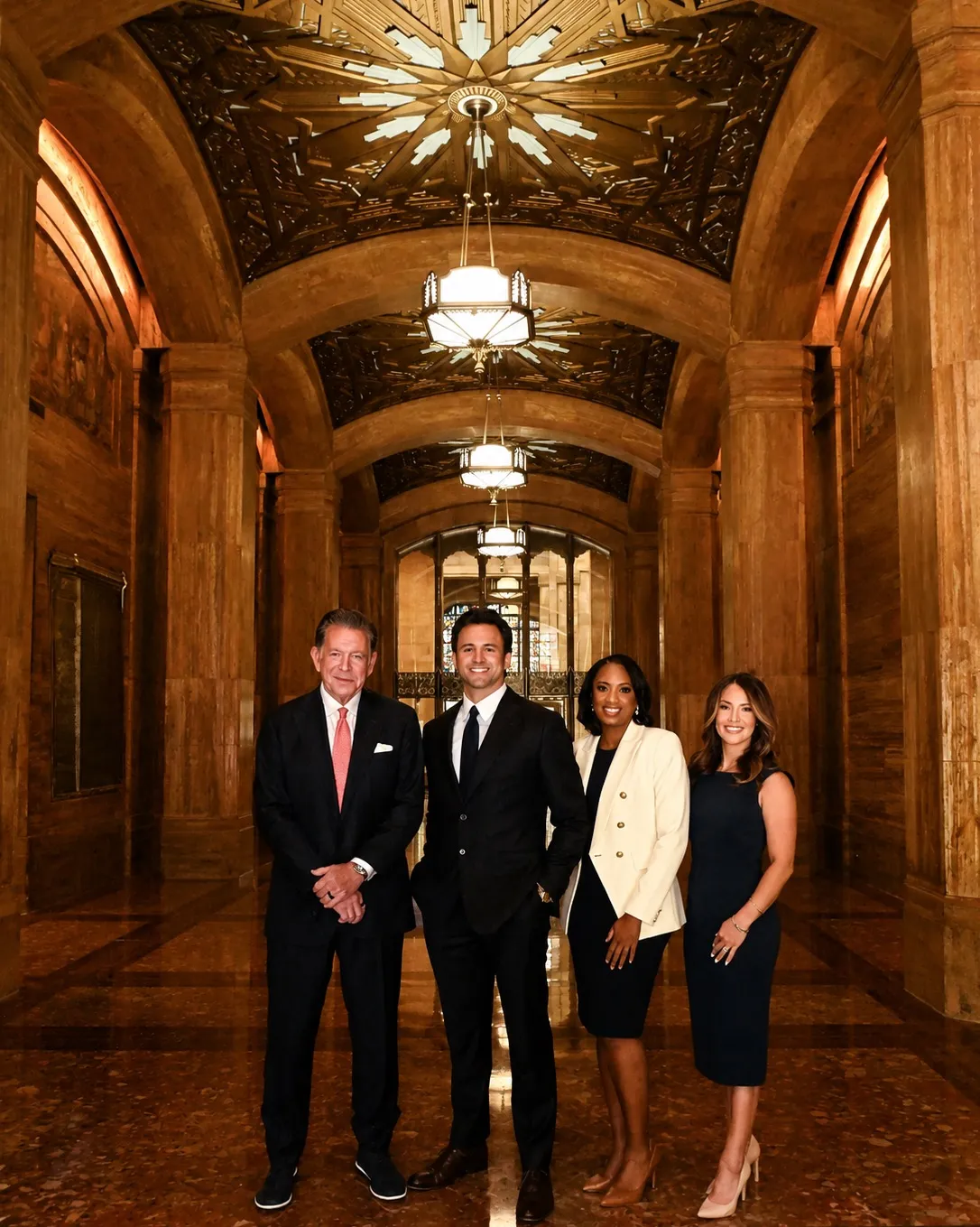The Cogdell Law Firm team in a courthouse corridor
